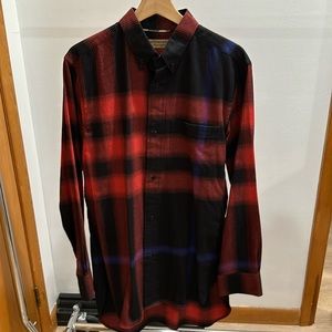 Burberry men’s long flannel shirt